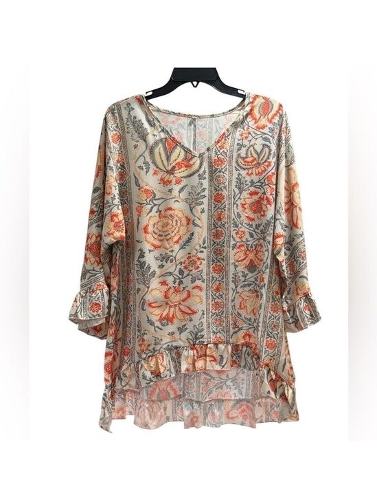 SHEIN Tops - Floral Boho Oversized Top Women's Size Small